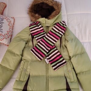 London Fog Girls Hooded Puffer Coat Sz. 14/16 NWT